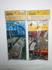 Schneider H0 / Nr 13 + Nr.13/2 - Gittermastleuchte + Doppel-Gittermastleuchte