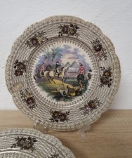 Napoleonika 5 Teller Wedgwood Porzellan 19er Jahrhundert Jubiläum Vintage RAR