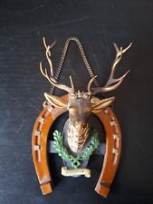 Hirsch 24 Karat vergoldet Hufeisen  Alt Hagen Hohenlimburg mit Kette Top