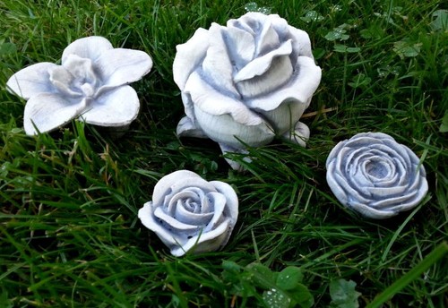 Steinfigur blumen set - "blumen, set"