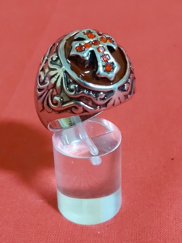 Ring edelstahl rubinrote - edelstahl,