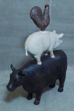 DEKO FIGUR STATUE KUH SCHWEIN