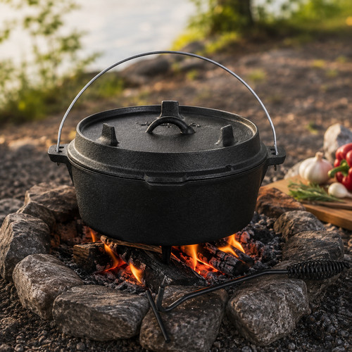 Dutch oven feuertopf gusseisen - dutch,