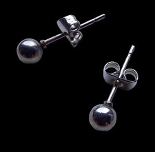 Edelstahl Ohrstecker Kugel 3-5 mm Schlicht Edelstahlschmuck Schmuck Ohr-Schmuck