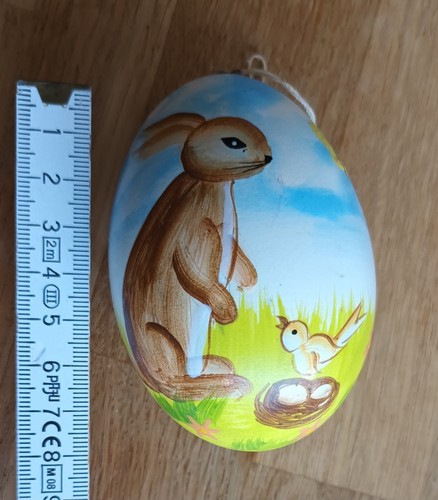 Osterei gänseei handarbeit - osterei,