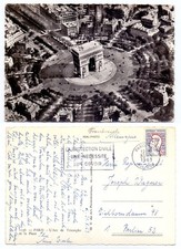 126414 - Paris - Arc de Triomphe - Luftbild - Echtfoto - AK, gelaufen 30.5.1963