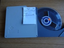 AGFA Tonbandspule 18 cm mit Band und AGFA Archivbox  41