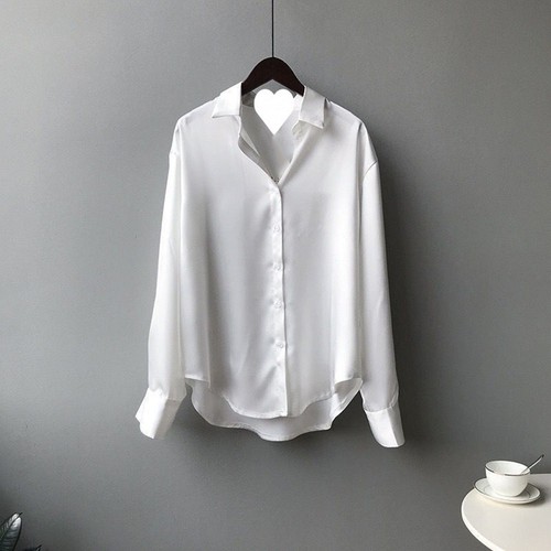 Elegante damen satin bluse - elegante,