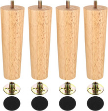 Möbelfüße holz 15cm set - möbelfüße,