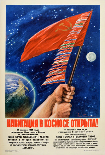 Raumfahrt gagarin titow udssr - titow,