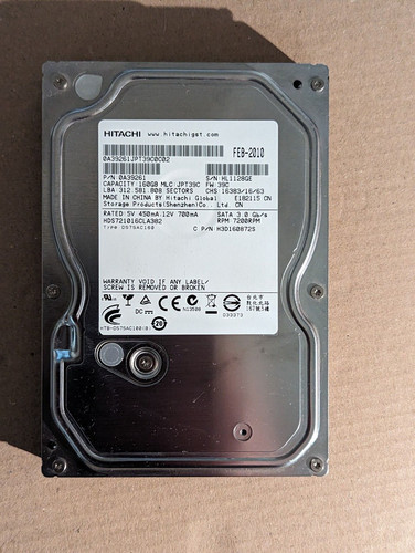 Hitachi hds721016cla382 160gb - hitachi,