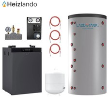 Pelletkessel Viessmann Vitoligno 300-C Paket 12 kW mit Pufferspeicher 500 Liter