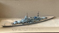Alt Metall Schiff  19cm Scharnhorst S105 im Kart Kriegsschiff Marine Deko Marine