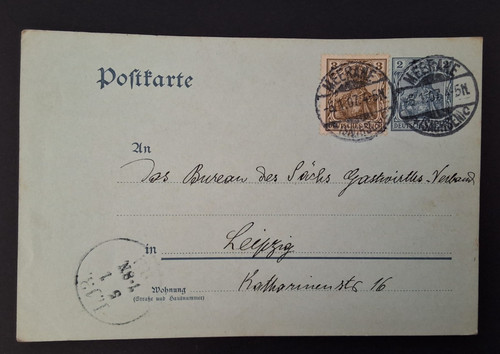 Ganzsache postkarte deutsches - postkarte,