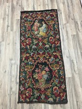 Gobelin, Wandteppich, 165 x 70cm, Pärchen, Blumen, made in france, handgefertigt