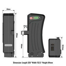 E-Bike Akku 24V 10.4Ah fÃ¼r Samsung SDI-2510B SDI Side-Click 24V Schwarz