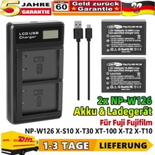 2x NP-W126 NP-W126S Akku Für