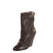 RRP €330 DIESEL D-FLAMINGO B Leather Ankle Boots EU 38 UK 5 US 7.5