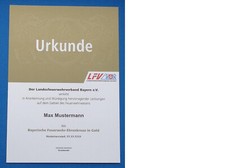Verleihungsurkunde Bayerische