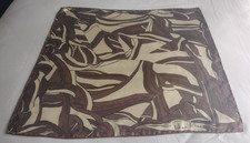 RICHARD ALLAN Vintage Twill Seidentuch - Abstrakt - Creme/Braun - 72 x 72 cm