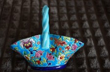 2 x Longwy Email Körbchen-