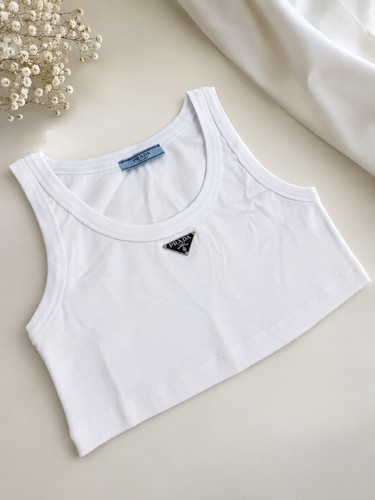Prada white triangle logo - prada,