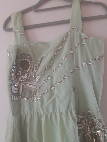 Abendkleid aus sari stoff - abendkleid,