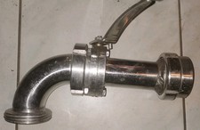 Milchrohrverschraubung,rohrbogen 90 Grad, Ablass Hahn , DN 50