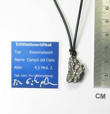 Meteorit Campo del Cielo / Anhänger mit  Lederband / Sternschnuppe / neu