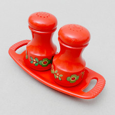 Emsa Menage Pfeffer Salz Kunststoff 70er Jahre