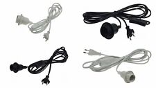 Netzkabel mit Schalter + Fassung, 3,4m lang, E14 oder E27, schwarz o. weiß DIY