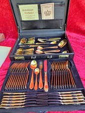 Schönes, hochwertiges Besteck ,  70 Teile  , Chromstahl hartvergoldet