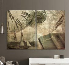 HISTORY Weltkarte Abstrakt