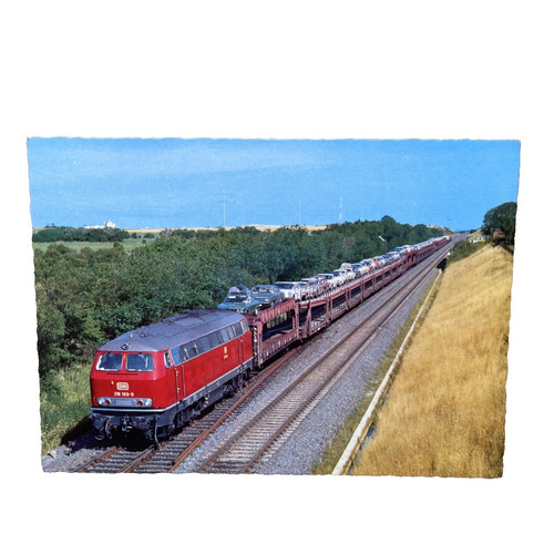Postkarte sylt autoverladezug - sylt,