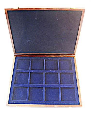 Holz münzbox für 12 - holz-,