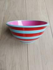 Rice Melamin Salat-/Rührschüssel, 2er-Set, Grün-rosa und Blau-rot