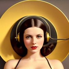 AI ART limitierter Kunstdruck (Exponat einer Ausstellung von D. Mendoza) gerahmt