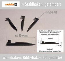 Stahlhaken Wandhaken Bilderhaken Mauerhaken, gehärtet und getempert, 50 mm