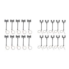 10 Stück Modelleisenbahn Antike Lampe Garten Straßenlaterne HO Maßstab 1:100