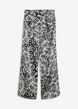 Satin-Hose mit weiterem Bein
