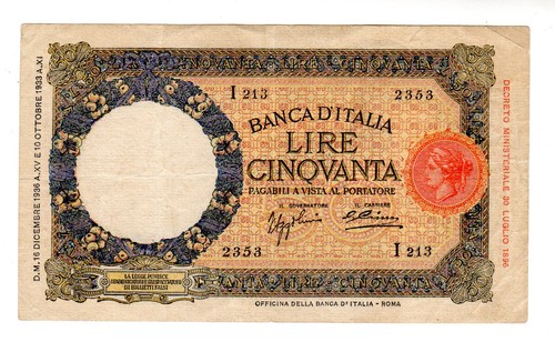 Italien italy italia banknote - italien,