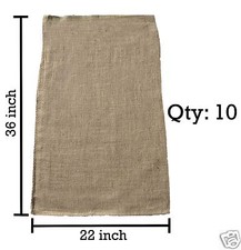 10 22x36 Burlap Bags, Burlap