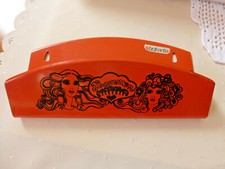 Kammschale Alter Emaille Wandbehälter Kammablage  Emaile ,orange, Rar!