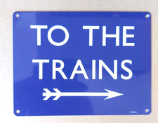 Blechschild Eisenbahn zum