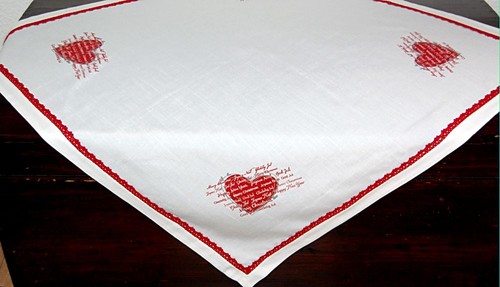 Tischdecke weihnachten 85x85 - tischdecke,