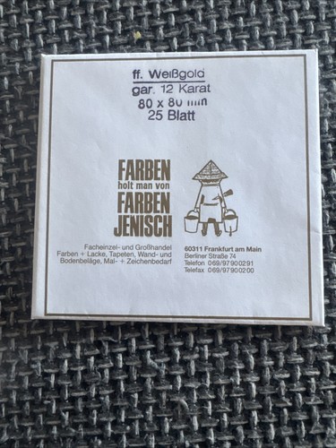 Weissgold karat blattgold - 12,