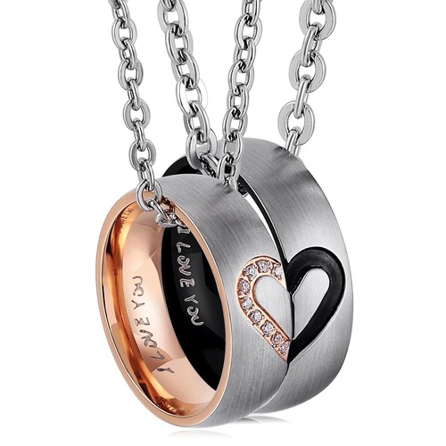Edelstahl halskette ring - edelstahl,
