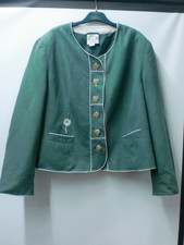 grüne Leinen Trachten Jacke