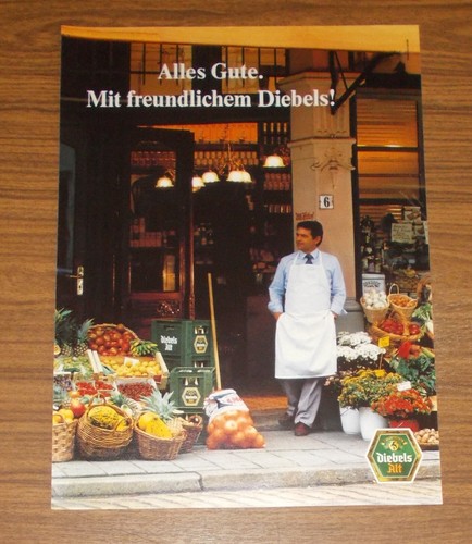 Seltene werbung diebels alt - werbung,