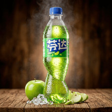 Fanta green apple asia 500 - green, asia,